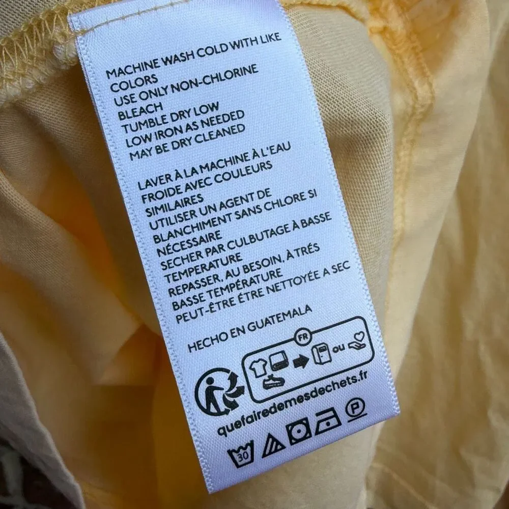 Free people We The Free Perfect Oversized long sleeve Tee yellow S NEW